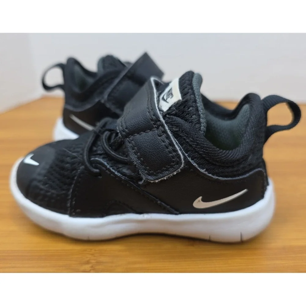 Nike Flex Contact 3 Kids Size 4C US Black/White Toddlers AR4155-001